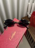 نظارة Cartier اطار ذهبي - عدسة أسود