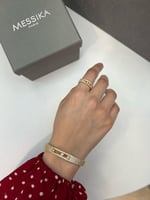 أسوارة مع خاتم MESSIKA ذهبي