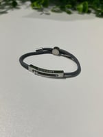 إسوارة MESSIKA فضي-خيط رمادي