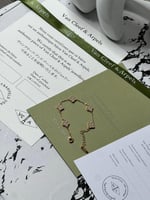 إسوارة Van cleef ذهبي _ كرستالات