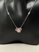 سلسال باندورا PANDORA قلب وردي مع كرستال