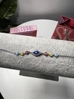 اسوارة العين ملون فضة عيار 925