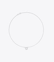 سلسال ميلر بافيه TORY BURCH معدن فضي