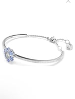 اسوارة سوارفيسكي فضي - كرستالة زرقاء