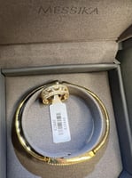 اسوارة مع خاتم MESSIKA معدن ذهبي