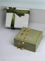 أسوارة Van cleef ذهبي وردة