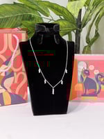 سلسال الكرستالات فضة عيار 925