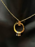 سلسال carter الثلاثي معدن ذهبي