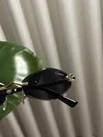 نظارة Cartier اطار ذهبي - عدسة أسود