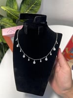 سلسال الدمعه فضة عيار 925