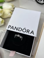 خاتم باندورا PANDORA فضي كرستالة فضي