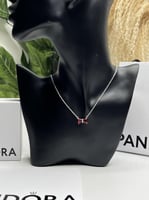 سلسال باندورا PANDORA كريستالة حمراء