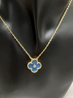 طقم van cleef أزرق - ذهبي