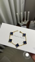 إسوارة Van cleef ذهبي - أزرق مموج