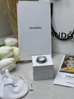خاتم باندورا PANDORA فضي كرستالة فضي