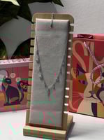 سلسال فضي فراشات فضة عيار 925