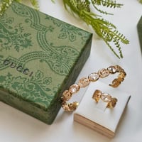 اسوارة + خاتم GUCCI ذهبي