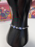 اسوارة العيون ازرق فضة عيار 925