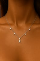 سلسال الدمعه فضة عيار 925