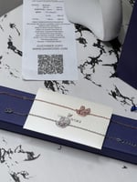 اسوارة سوارفيسكي فضي _كرستالة وردي