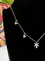 سلسال الزهور فضة عيار 925