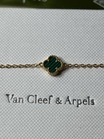 إسوارة Van cleef ذهبي -أخضر
