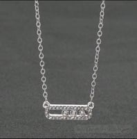 سلسال MESSIKA معدن فضي بكريستالات