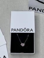 سلسال باندورا PANDORA قلب وردي مع كرستال