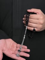 خاتم ملكي فضة عيار( 925 )لون اسود ملكي