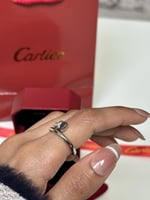 خاتم carter المسمار الماسي فضي