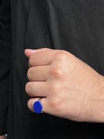 خاتم ملكي فضة عيار( 925 ) لون مميز