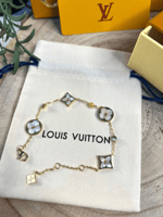 إسوارة LOUIS VUITTON معدن ذهبي صدفي