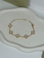 إسوارة Van cleef ذهبي -ابيض