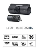 داش كام IROAD X6 الكورية أمامية وخلفية