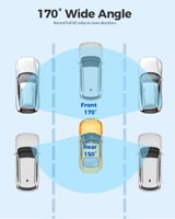 داش كام AZDOME M300S 4K أمامية وخلفية