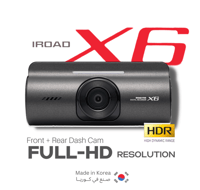 داش كام IROAD X6 الكورية أمامية وخلفية