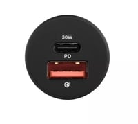 شاحن سيارة اكتيف 30 واط – شحن سريع USB-C PD & QC آ...