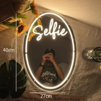 مرآة سيلفي بضوء ليد