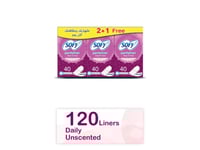 صوفي فوط نسائية فوط يومية غير معطرة 2+1 40 فوطة