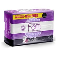 فام فوط نسائية ماكسي بالأجنحة 48 فوطة