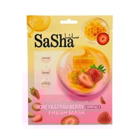 ساشا قناع العسل والفراولة المنعش 1 قطعة