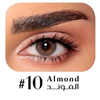 عدسات ملونة طبيعية مضيئة لوزية