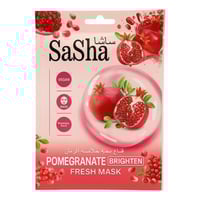 ساشا قناع الرمان لتفتيح البشرة المنعش 1 قطعة
