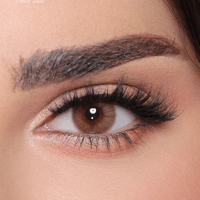 عدسات ملونة طبيعية مضيئة قهوة