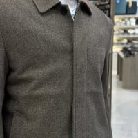 جاكيت بالطو زيتي