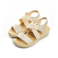 صندل نسائي كاجوال مريح بكعب مسطح من بوينت ون_17-19...