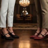 صندل نواعم نسائي كعب متوسط ايطالي من بوينت ون -26-...