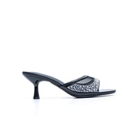 صندل مفتوح نسائي مرصع بالكريستال بكعب 55 مم من بوي...