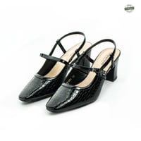 صندل نواعم نسائي كعب متوسط صناعة ايطالي من بوينت و...