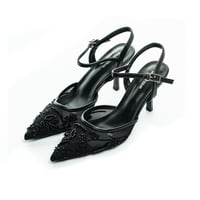 صندل كلاسيك نسائي وكعب ستيليتو مكشوف من بوينت ون_4...